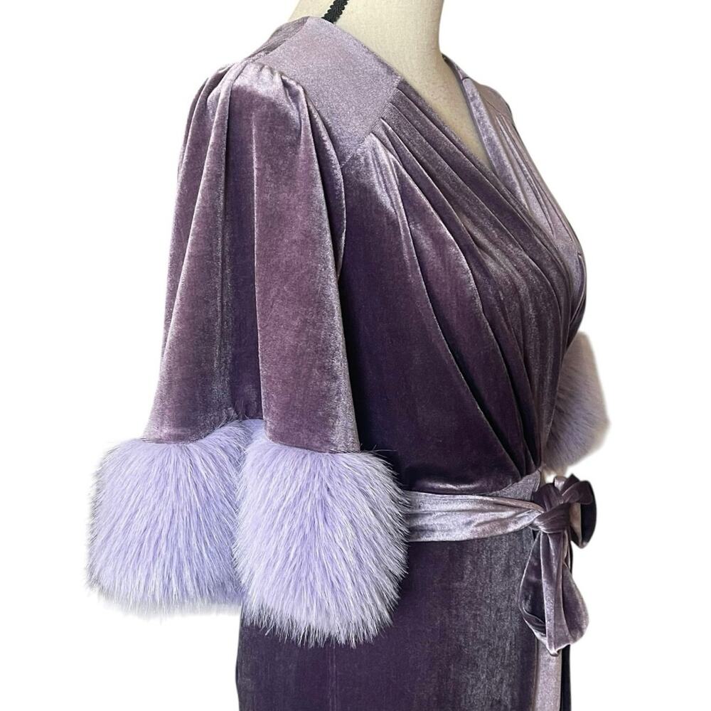 HOLLYWOODLAND by Elle Rebel The 5th Avenue Dress in Lavender Glam Retro Pin Up - Picture 5 of 13